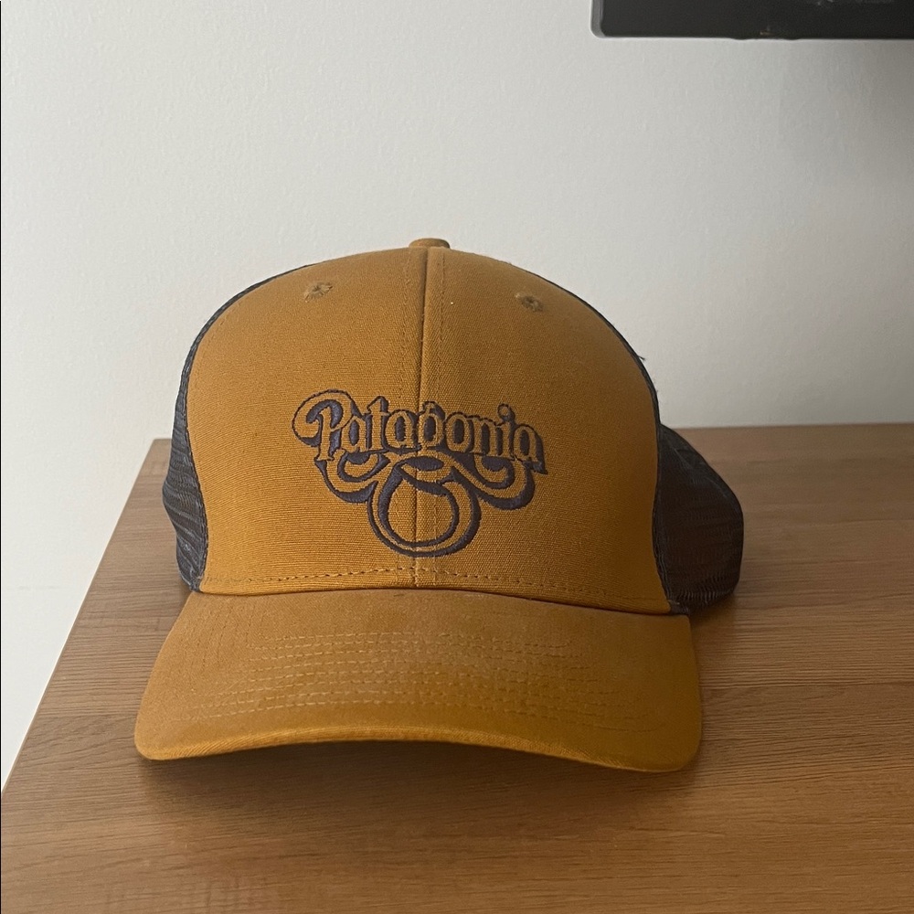 Patagonia Ochre and Black Trucker Hat